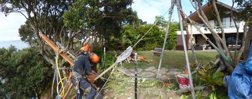 Drilling Of Anchors Along Top Of Cliff To Repair Slip 3